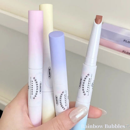 Flortte Rainbow Bubbles Series Dual-Ended Lip Liner & Lip Gloss Pencil