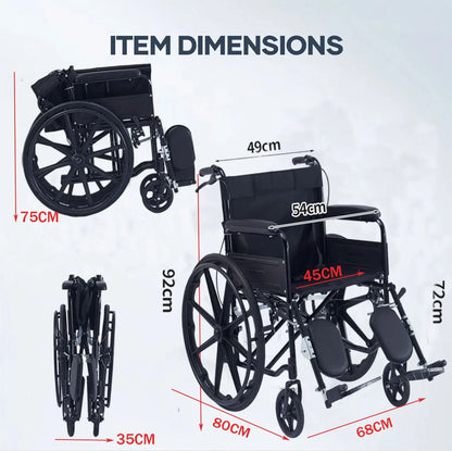 Wheelchair Foldable Lightweight Wheel Chair