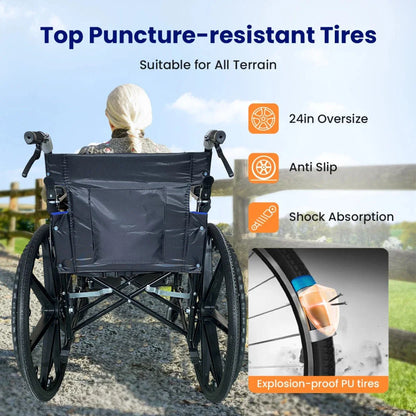 Wheelchair Foldable Lightweight Wheel Chair