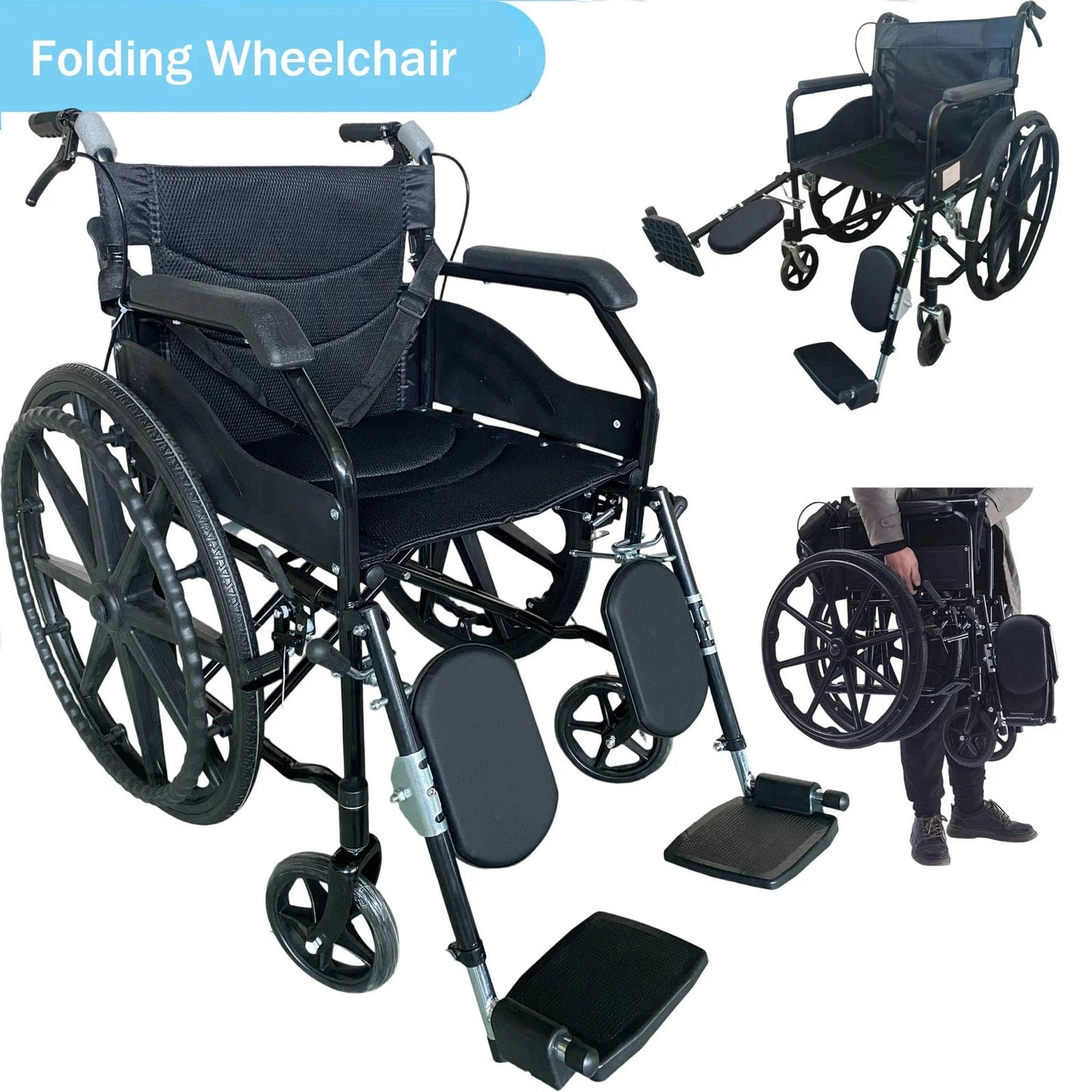 Wheelchair Foldable Lightweight Wheel Chair