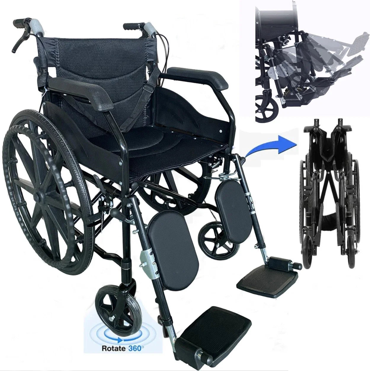 Wheelchair Foldable Lightweight Wheel Chair