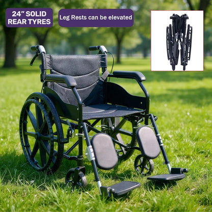 Wheelchair Foldable Lightweight Wheel Chair