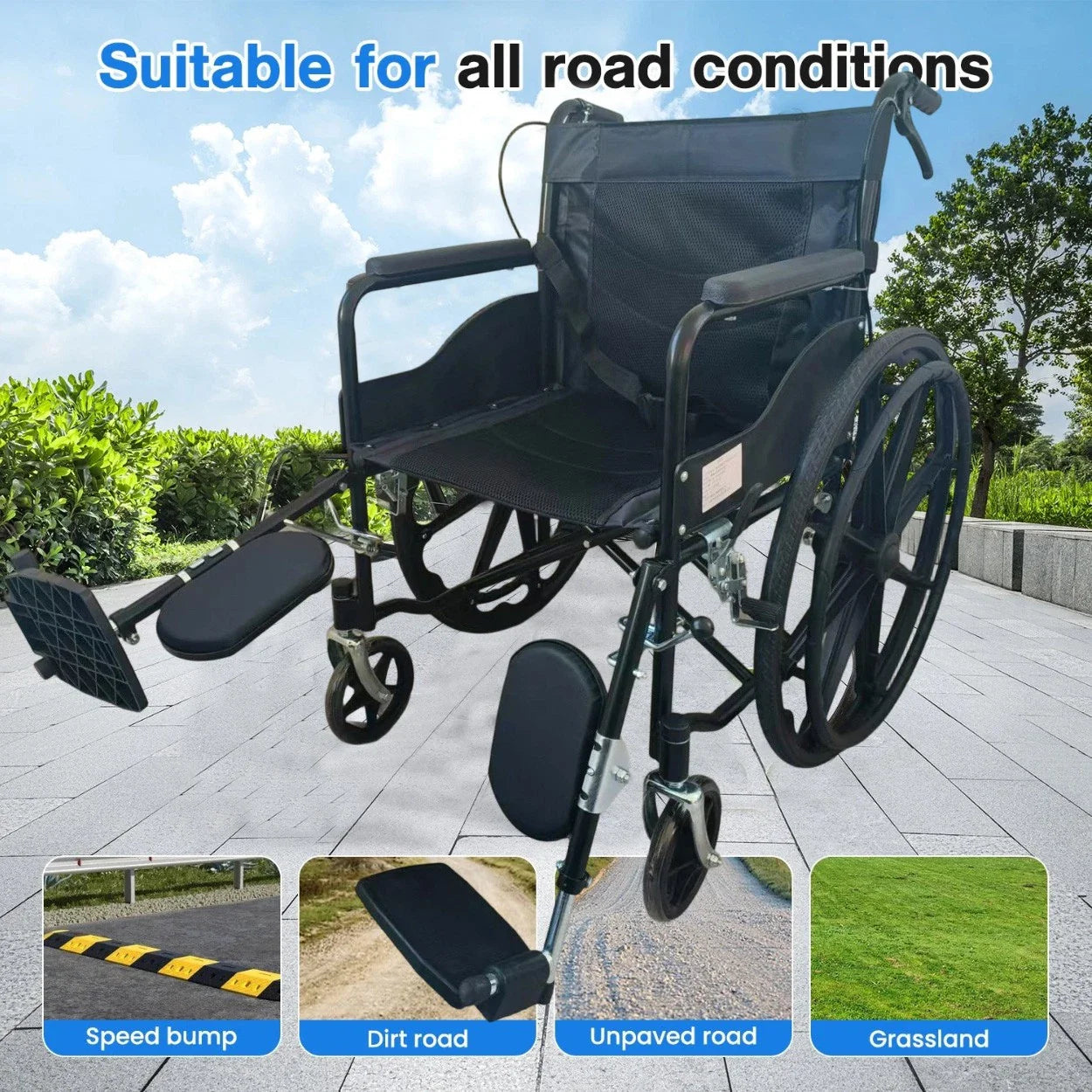 Wheelchair Foldable Lightweight Wheel Chair