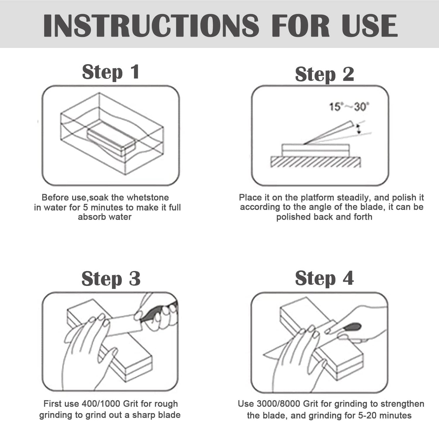 Whetstone Sharpening Stones Kit