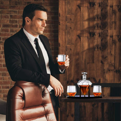 Whiskey Decanter With Two Glass