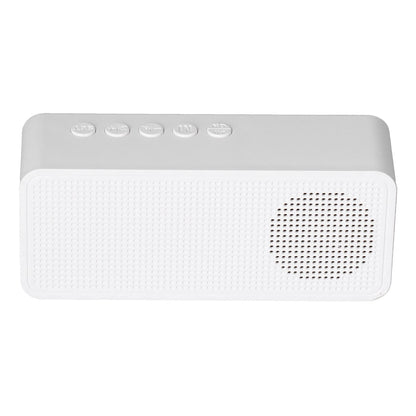Digital Smart Alarm Clock With Bluetooth Speaker (White)