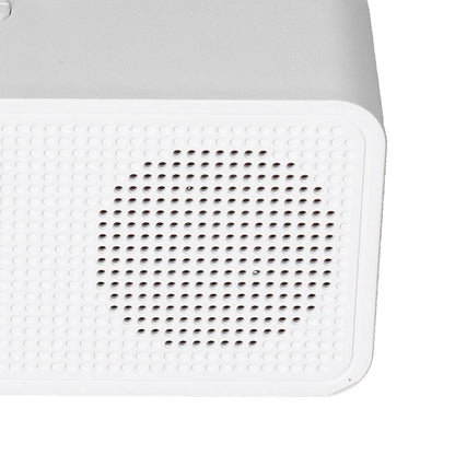 Digital Smart Alarm Clock With Bluetooth Speaker (White)