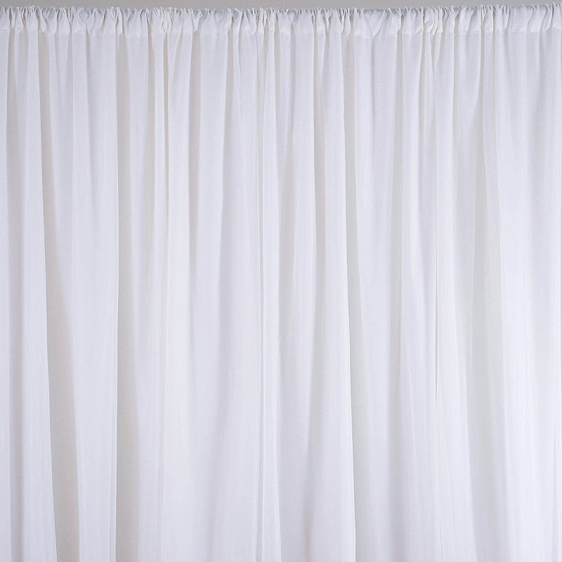White Wedding Backdrop Curtain