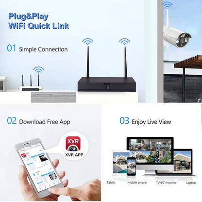 Wireless Security Camera System CCTV