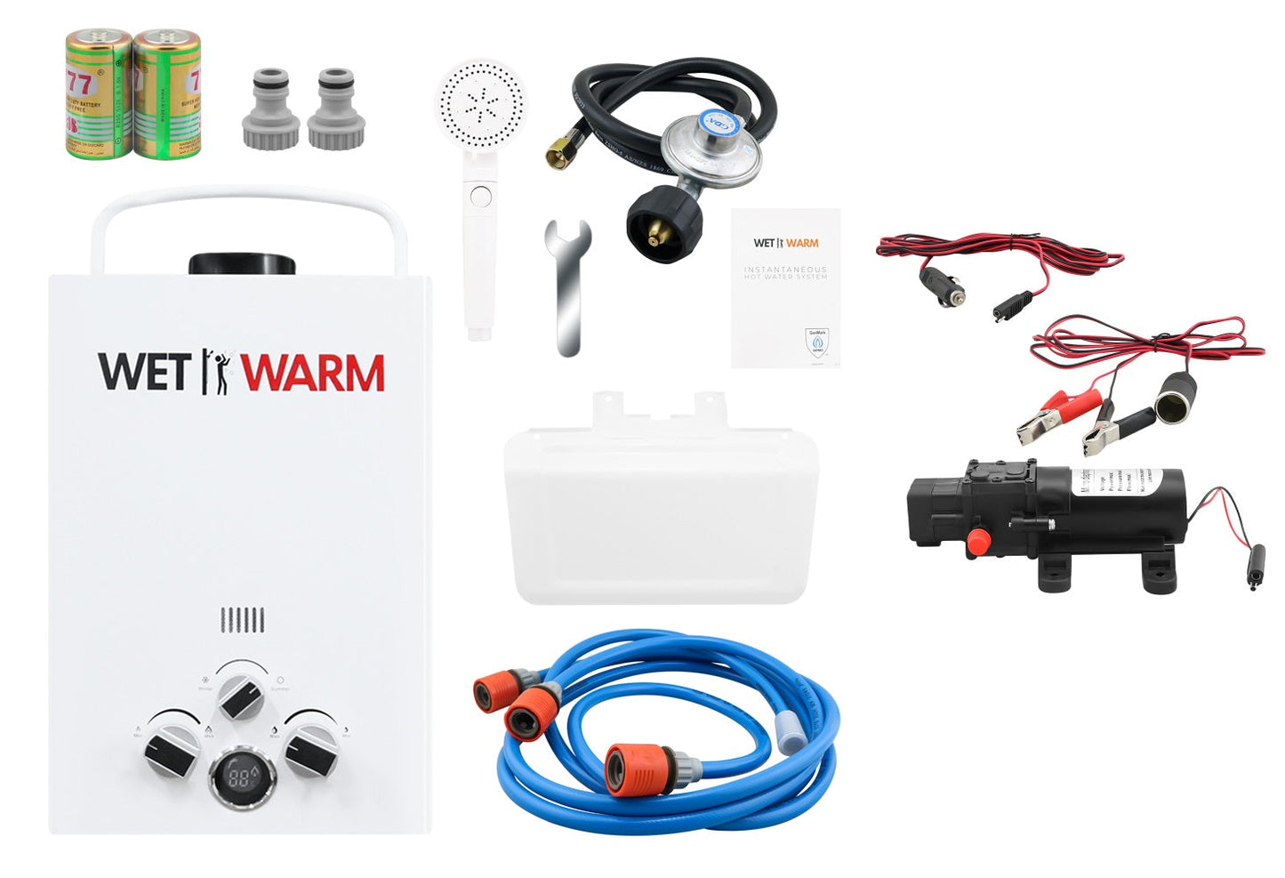 Gas Water Heater 8L + 12V Pump