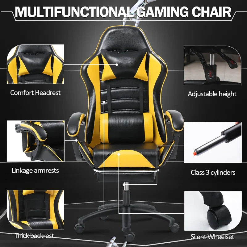 Gaming Chair Speaker and RGB Light (Yellow)