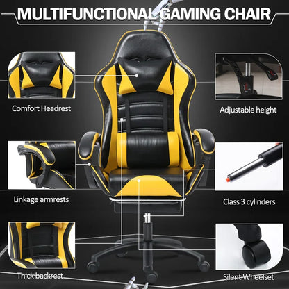 Gaming Chair Speaker and RGB Light (Yellow)