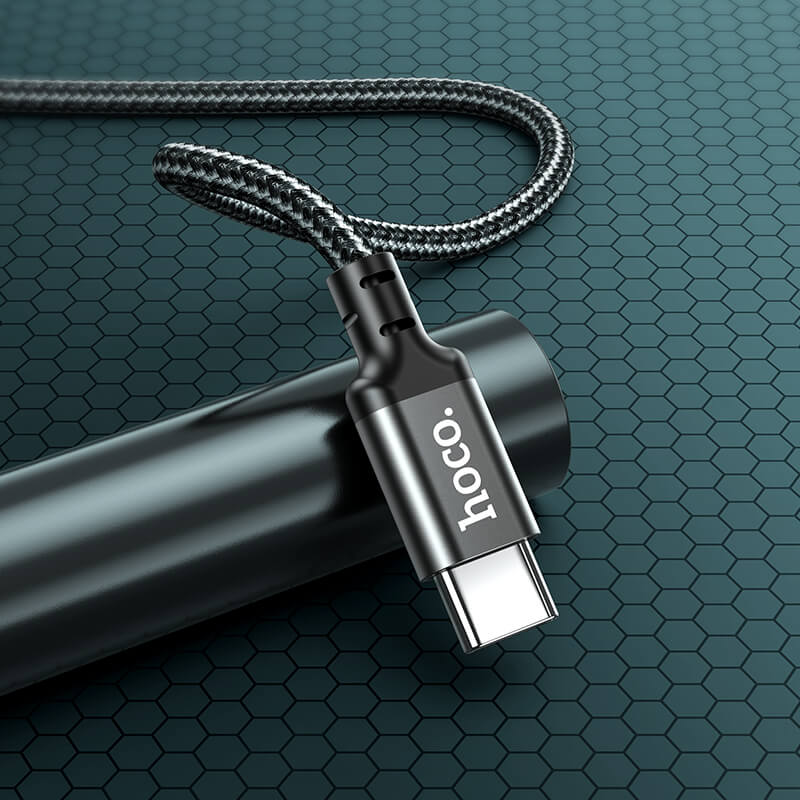 Hoco Double Speed 60W Charging Data Cable Type-C to Type-C 1m X14