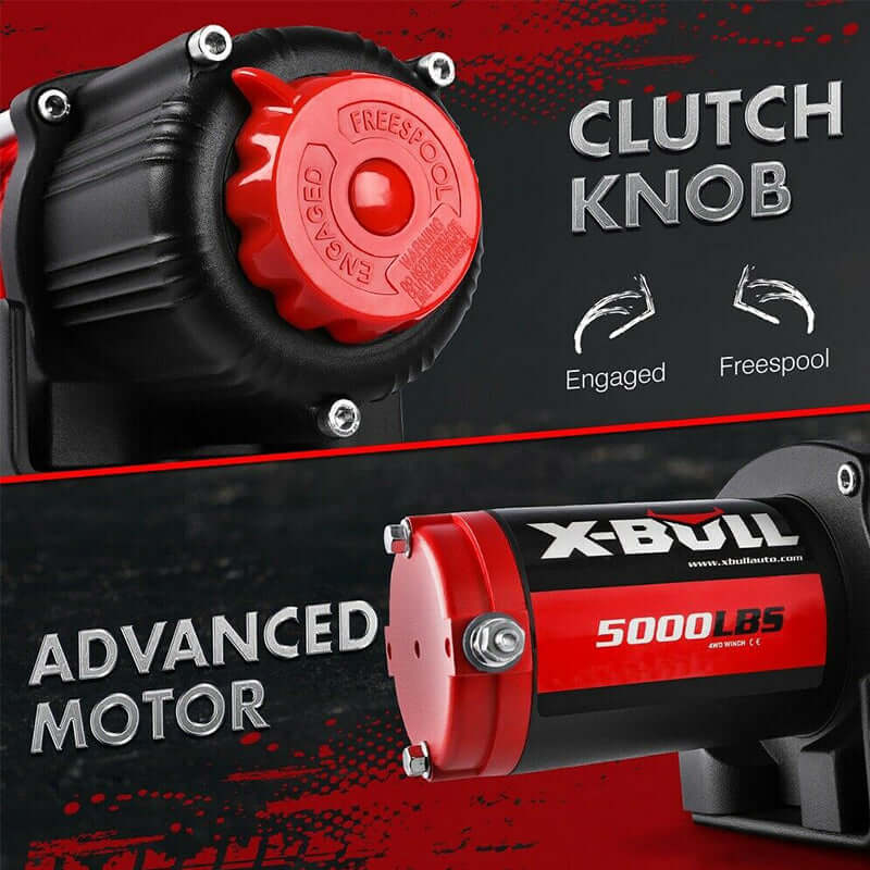 X-Bull Electric Winch 5000lbs 12V