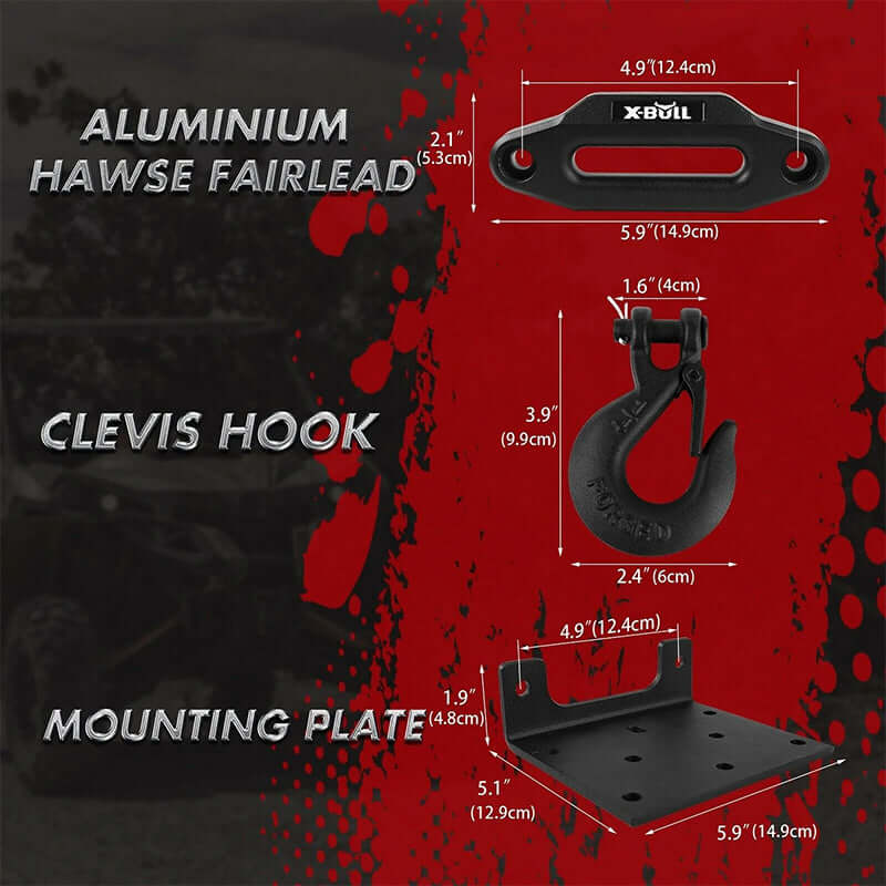X-Bull Electric Winch 5000lbs 12V