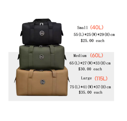 Outdoor Travel & Camping Gear Bag 3 sizes available