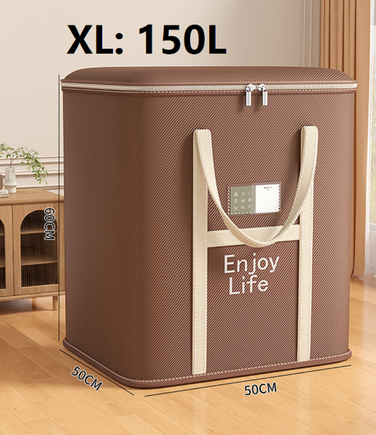 Extra Large Foldable Zipper Storage Bag – Wardrobe Organiser & Moving Box YN01605