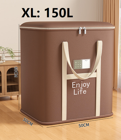 Extra Large Foldable Zipper Storage Bag – Wardrobe Organiser & Moving Box YN01605