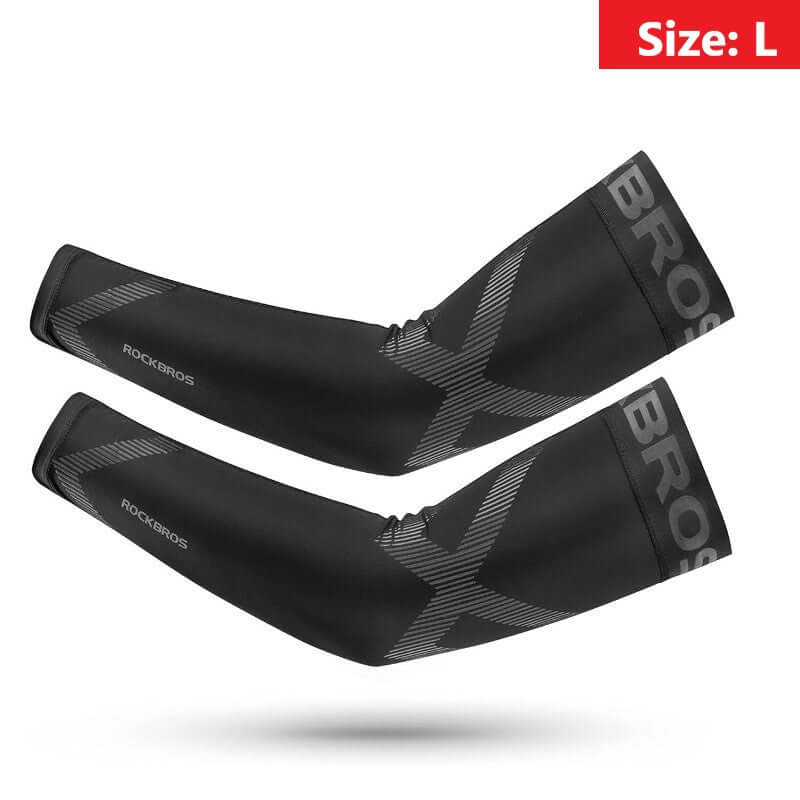 UV Protection Arm Sleeves Ice Fabric for Cycling Sport-1 Pair