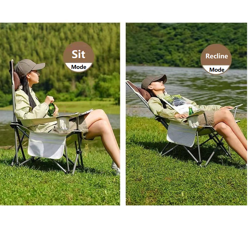 Outdoor Folding Recliner Chair – Fishing, Beach & Camping