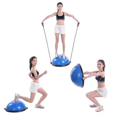 Yoga Balance Trainer Ball with Resistance Bands