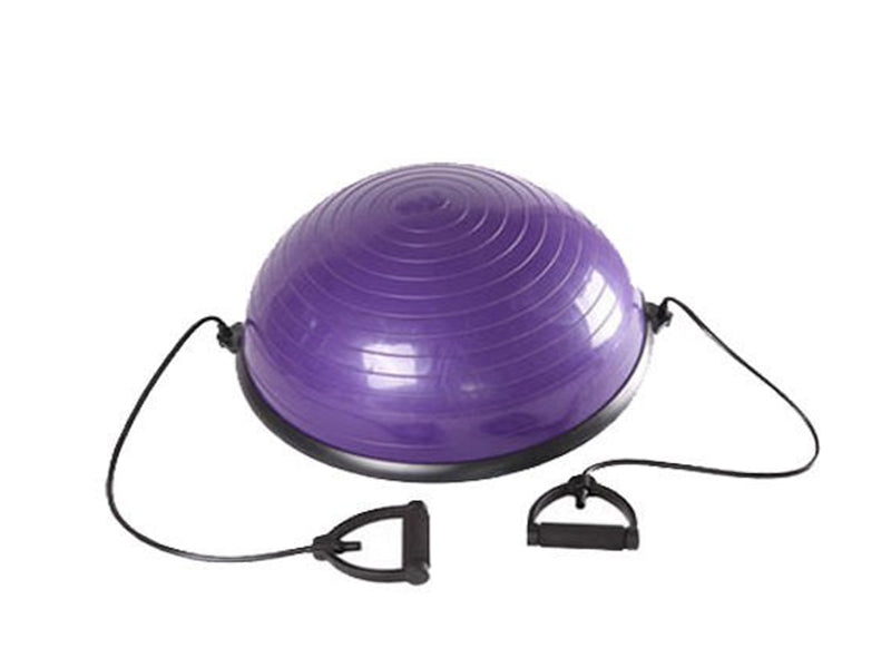 Trainer Exercise Yoga Half Balance Ball With Resistance Bands