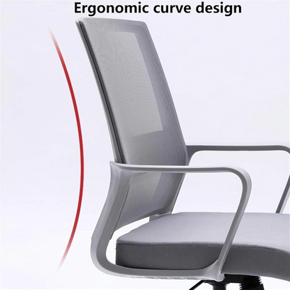 Office Chair Swivel Chair Ergonomic Office Chair (White)