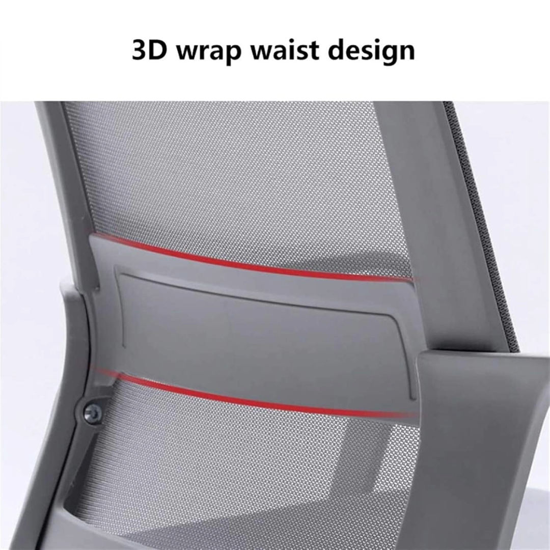 Office Chair Swivel Chair Ergonomic Office Chair (White)