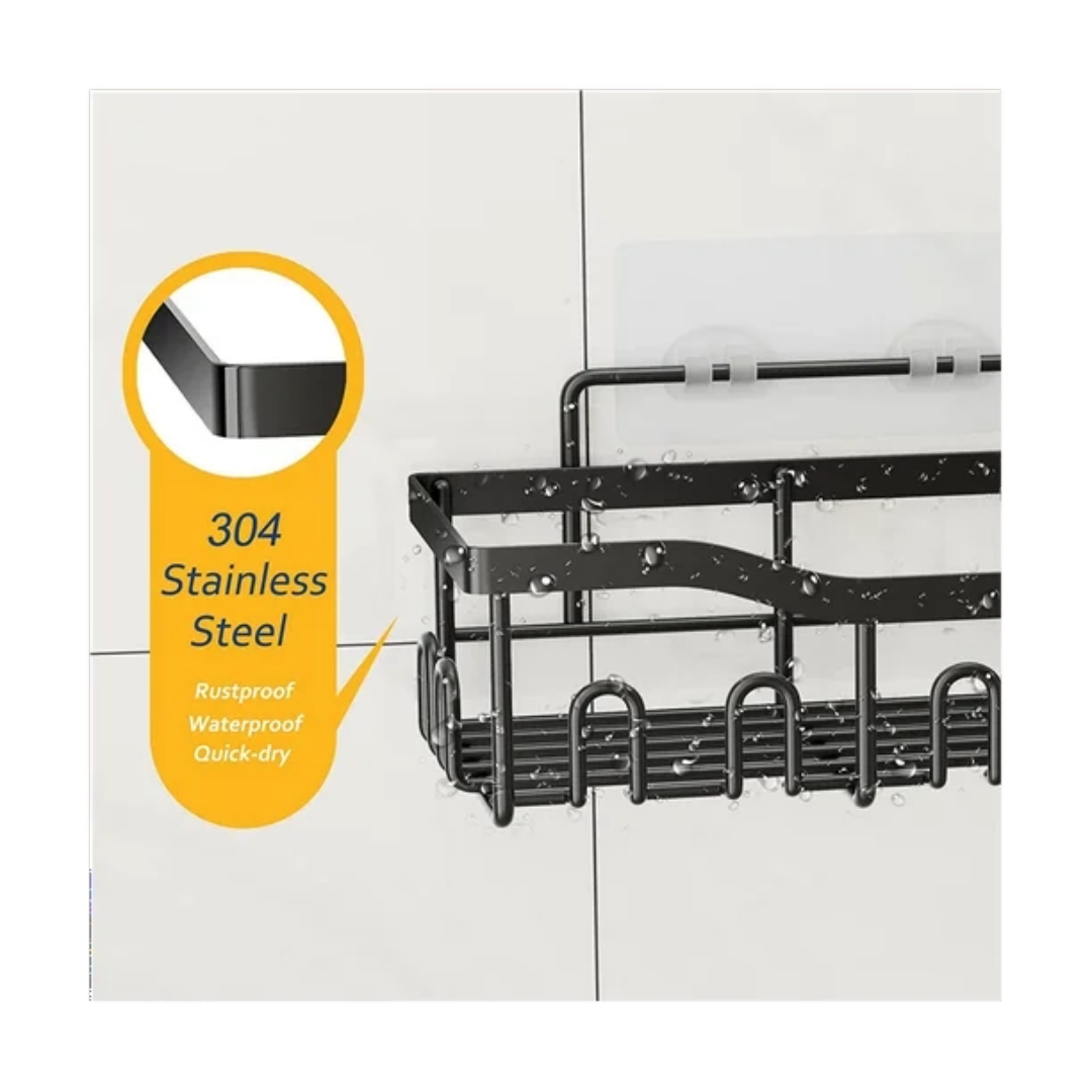 4pcs Bathroom Organizer Rack Shower Storage Shelf Basket for Home