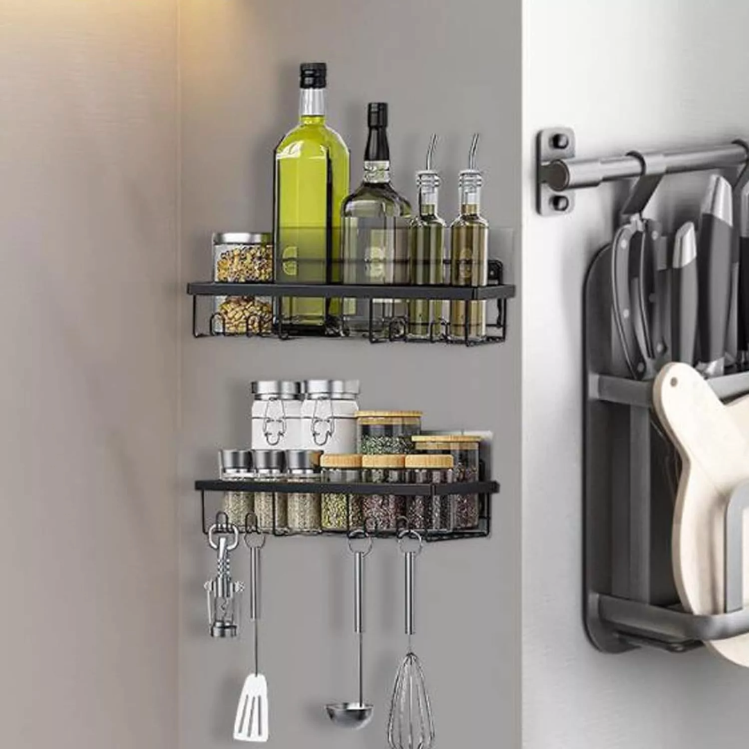 4pcs Bathroom Organizer Rack Shower Storage Shelf Basket for Home