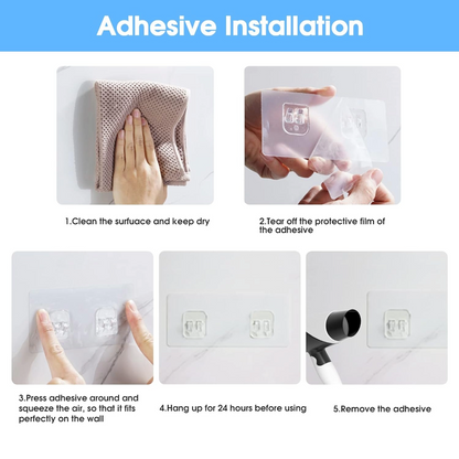 4pcs Bathroom Organizer Rack Shower Storage Shelf Basket for Home