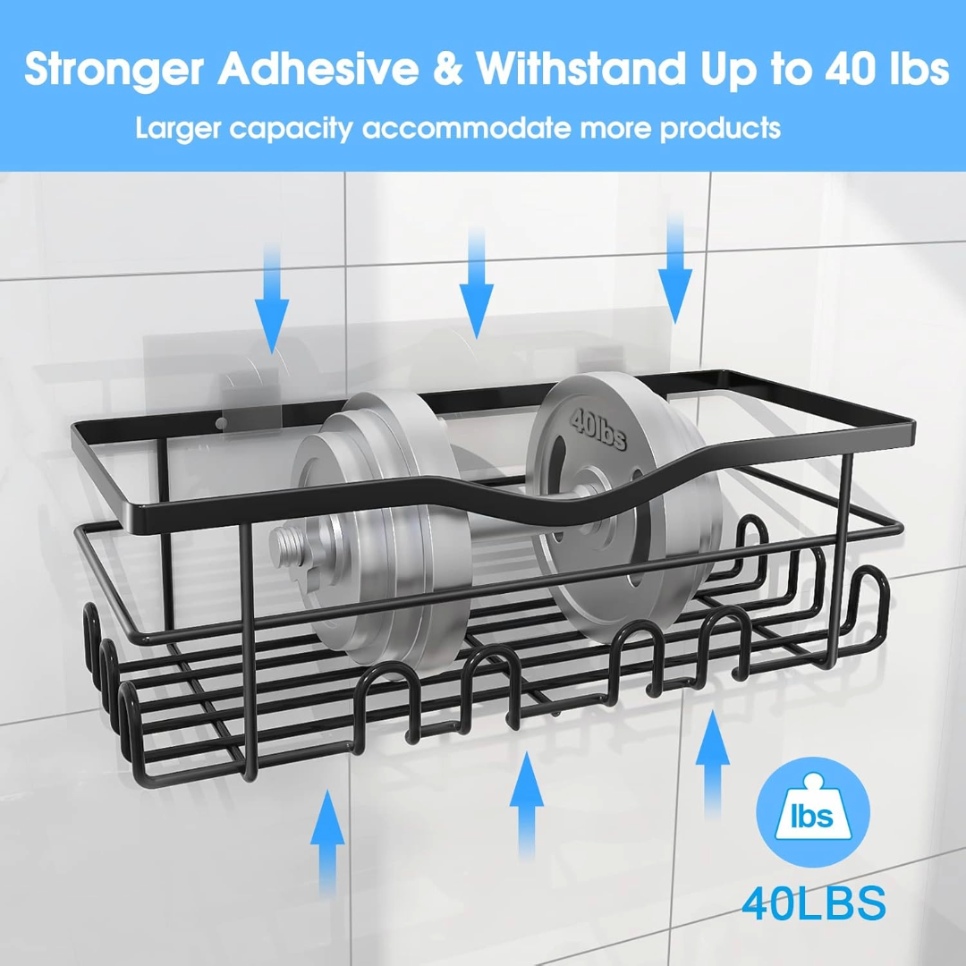4pcs Bathroom Organizer Rack Shower Storage Shelf Basket for Home