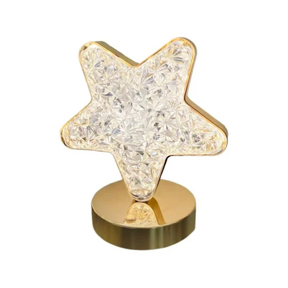 LED Night Light Lamp Star Acrylic Crystal Table Lamp