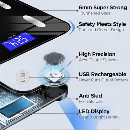 Digital Bathroom Scale Body Weight Scale