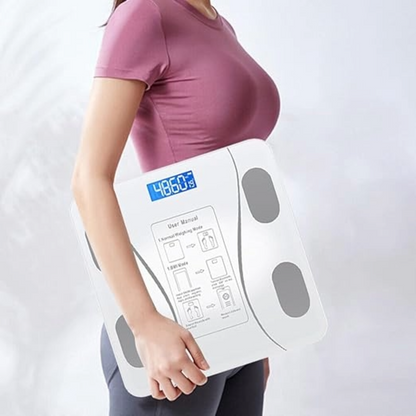 Digital Bathroom Scale Body Weight Scale White