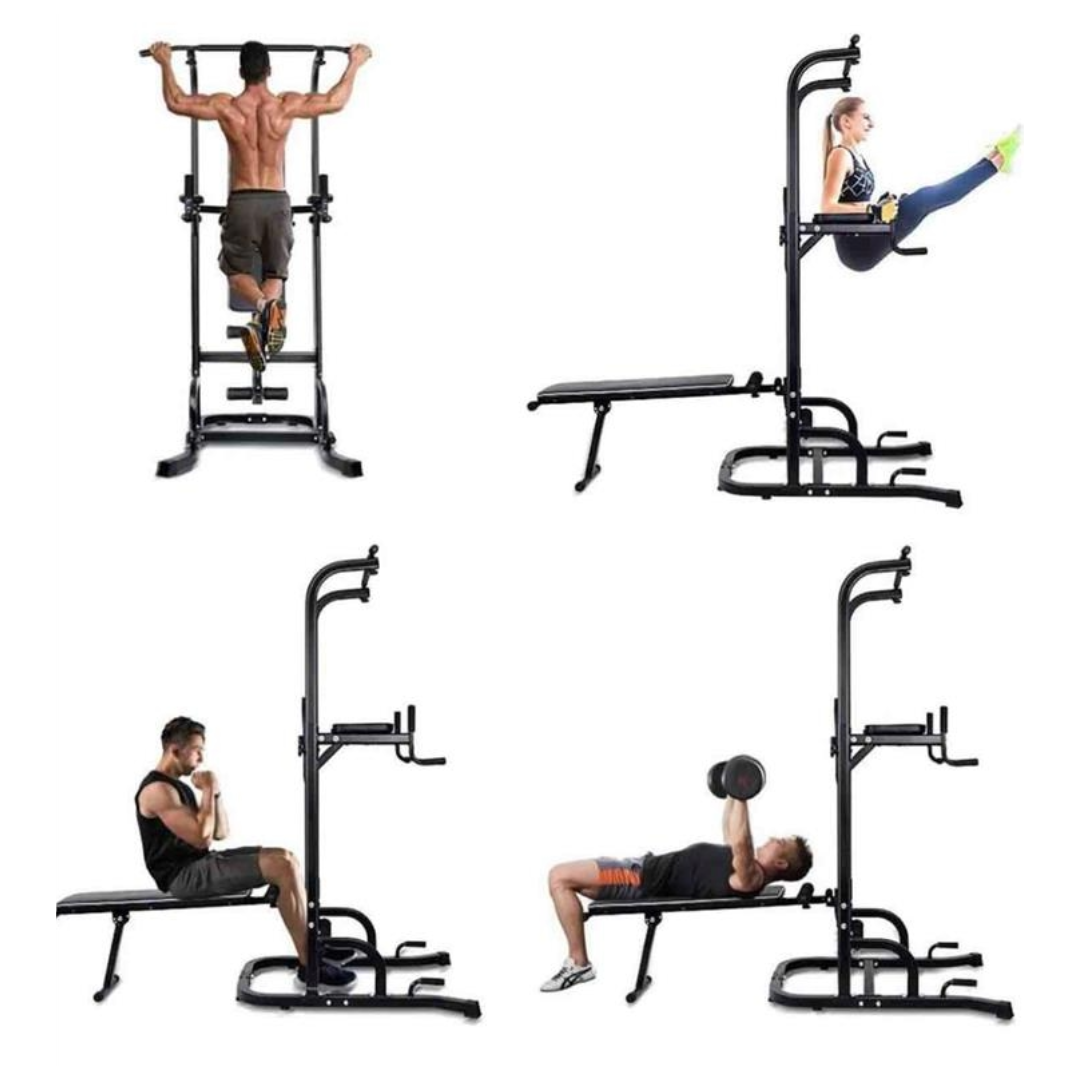Power Tower Dip Station Pull Up Bar for Home Gym