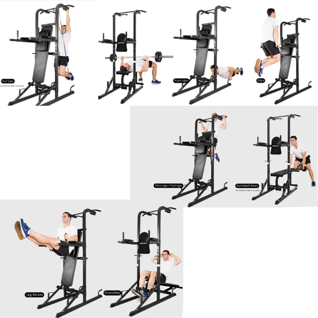 Power Tower Dip Station Pull Up Bar for Home Gym