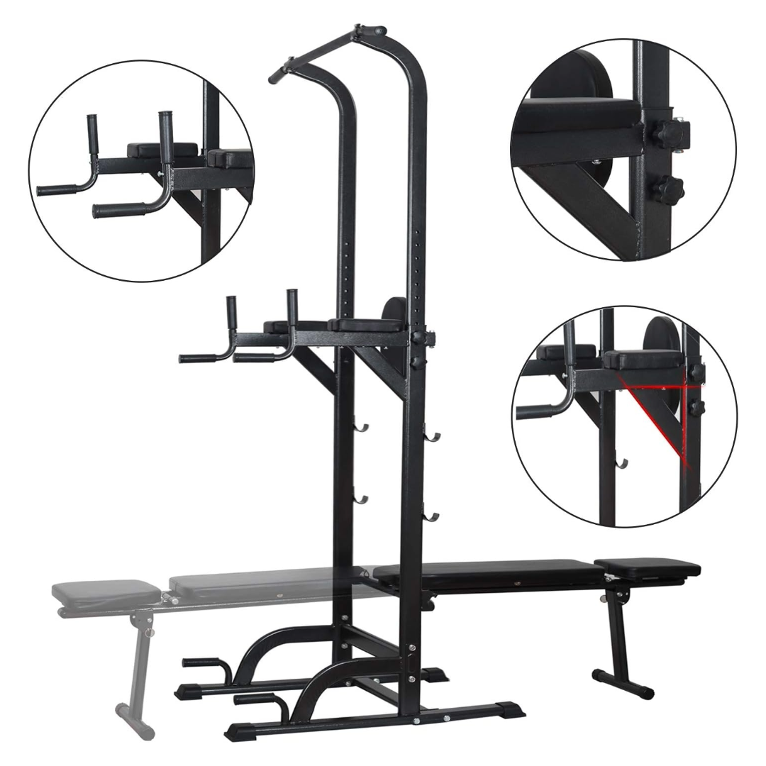 Power Tower Dip Station Pull Up Bar for Home Gym