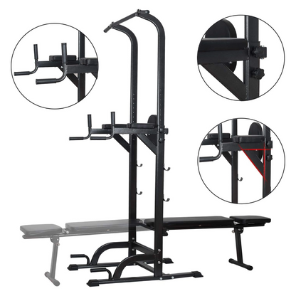Power Tower Dip Station Pull Up Bar for Home Gym