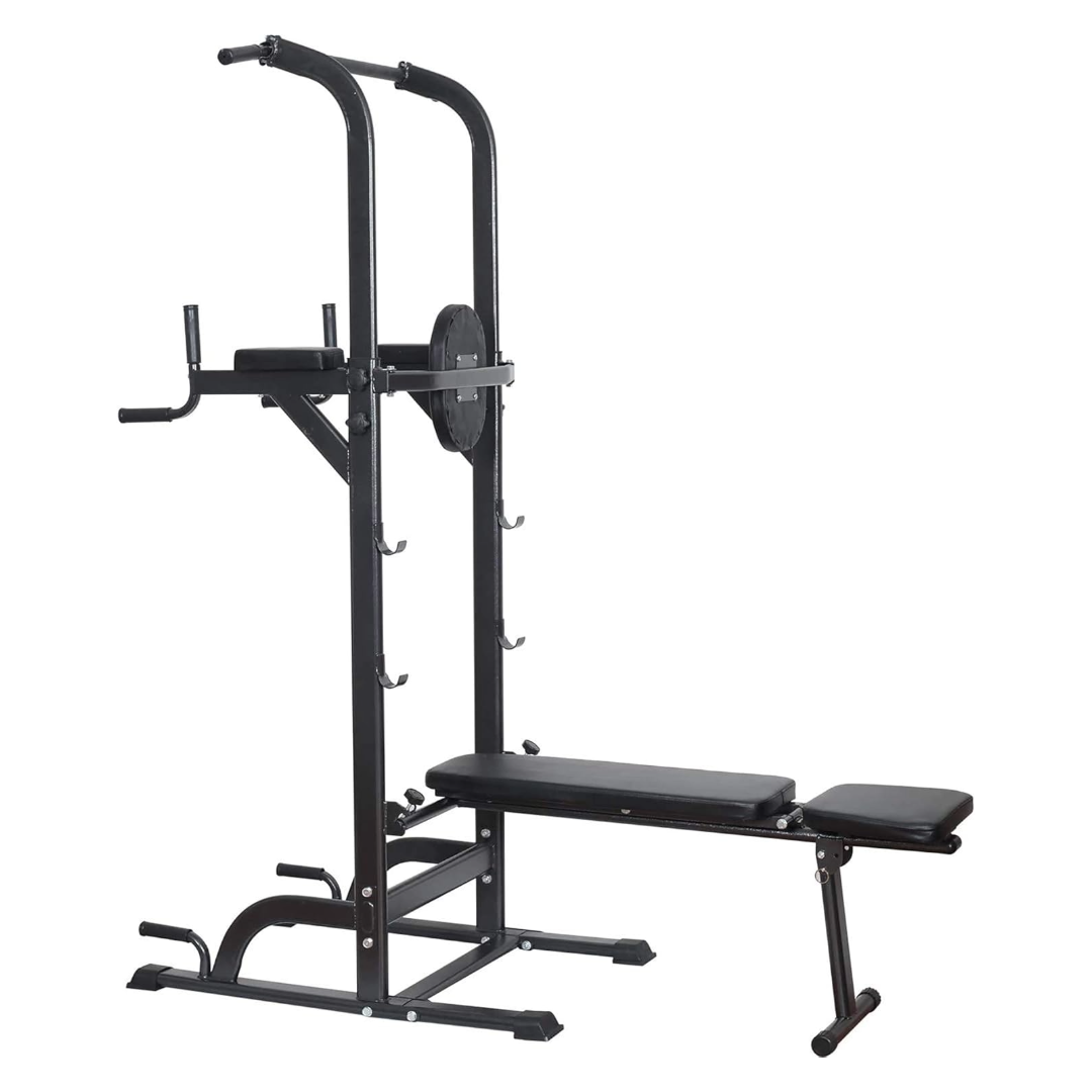Power Tower Dip Station Pull Up Bar for Home Gym