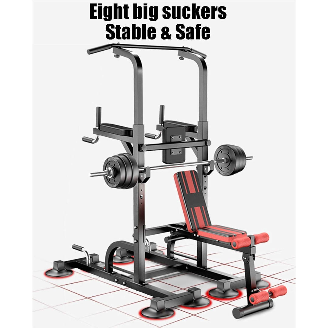 Weight Bench Chin Up Pull Up Station Power Tower