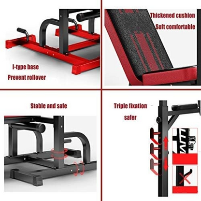 Weight Bench Chin Up Pull Up Station Power Tower