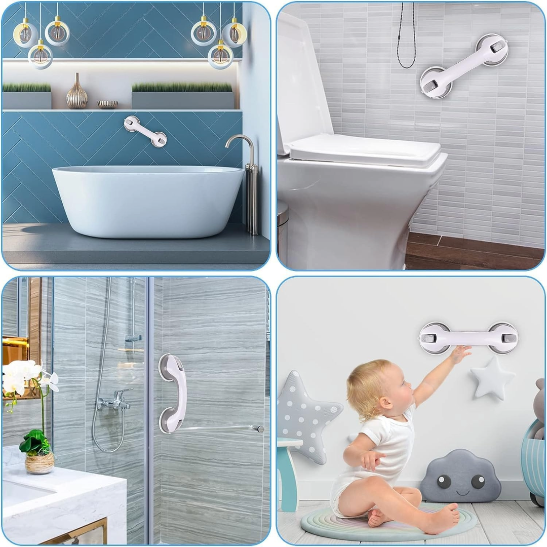 Bathroom Suction Grab Bars Armrest Toilet Assist Handle Shower Handle