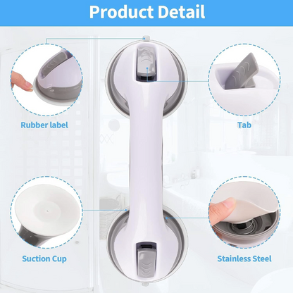 Bathroom Suction Grab Bars Armrest Toilet Assist Handle Shower Handle