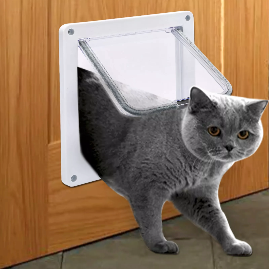 4-Way Safe Lockable Pet Screen Door Waterproof Pet Door