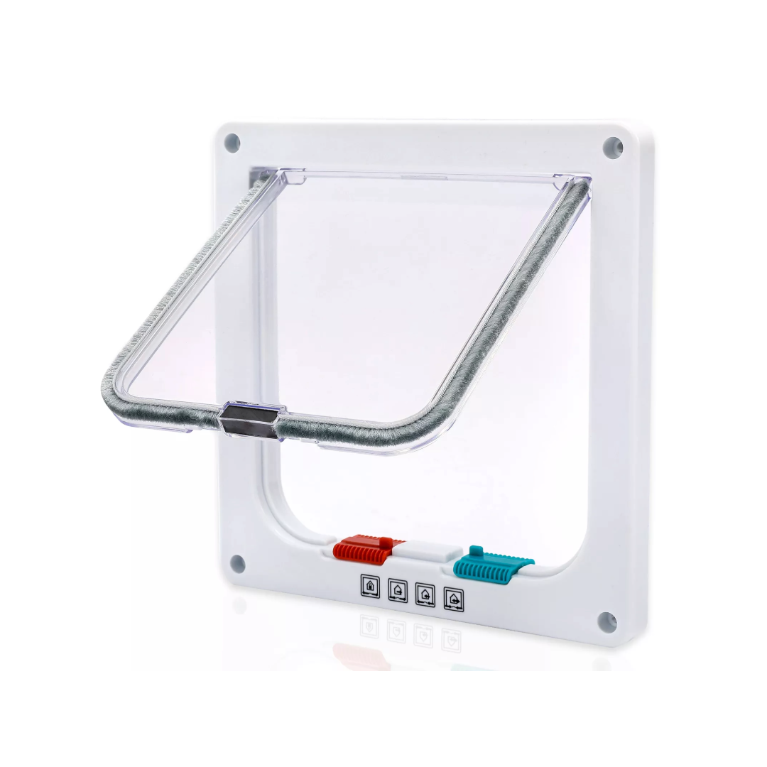 4-Way Safe Lockable Pet Screen Door Waterproof Pet Door