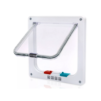 4-Way Safe Lockable Pet Screen Door Waterproof Pet Door