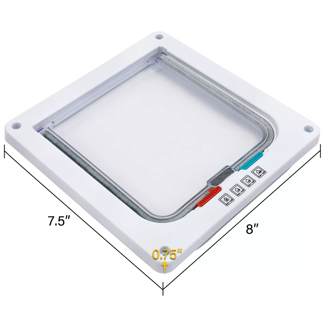 4-Way Safe Lockable Pet Screen Door Waterproof Pet Door
