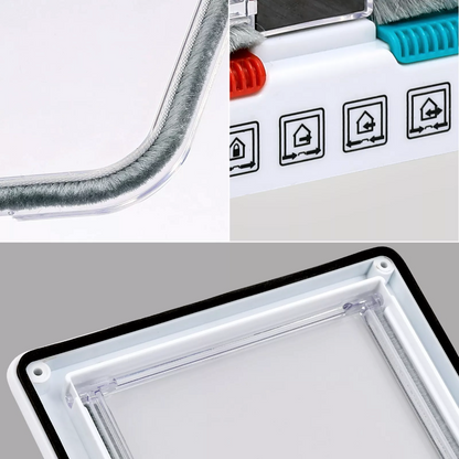 4-Way Safe Lockable Pet Screen Door Waterproof Pet Door