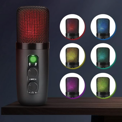 USB Microphone Adjustable Sound Volume Noise Reduction